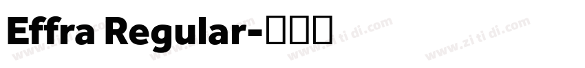 Effra Regular字体转换